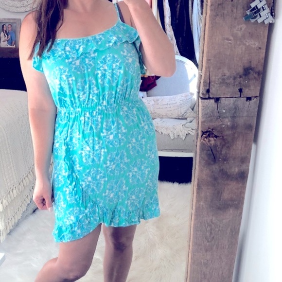 Lilly Pulitzer turquoise summer dress size medium - Picture 2 of 7